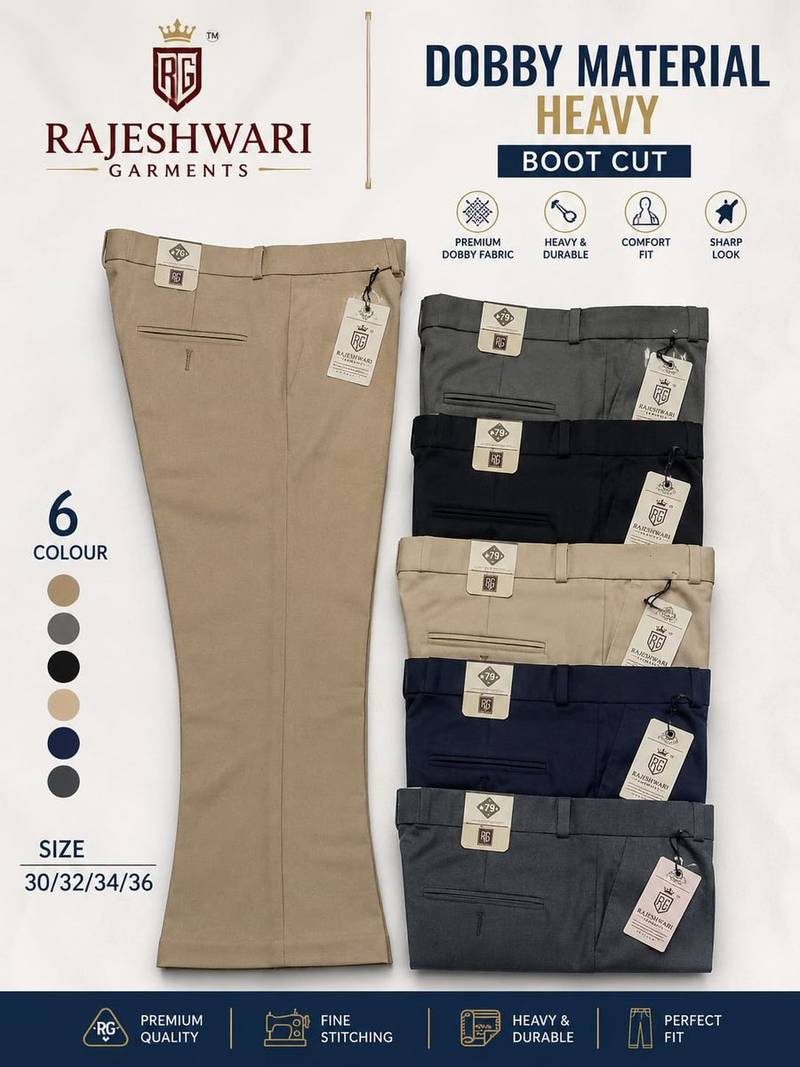 Dobby Material Heavy · Boot Cut